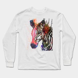 Zebra Splash Long Sleeve T-Shirt